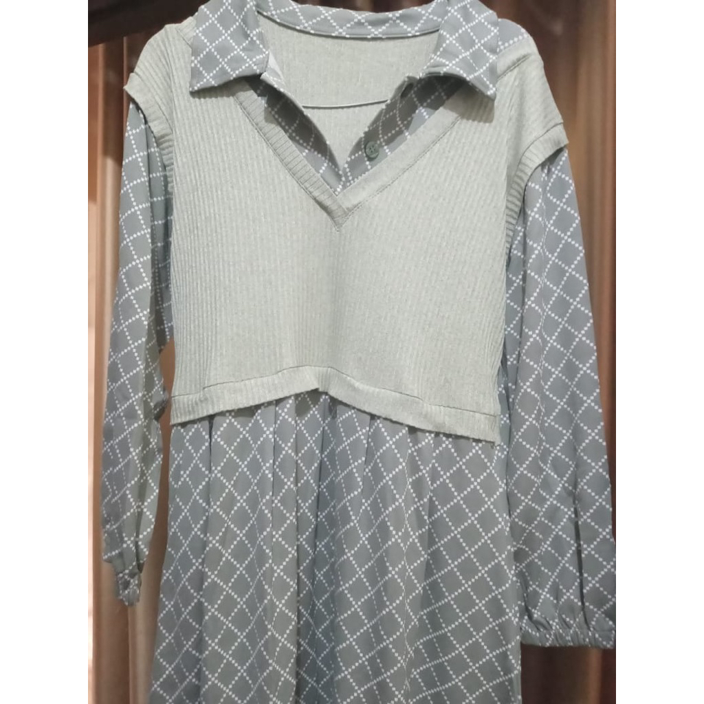 { P R E L O V E D } GAMIS HIJAU SOFT