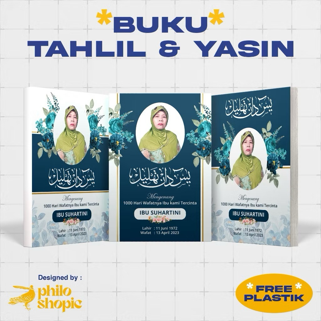 Buku Yasin dan Tahlil BESAR Ukuran A5 Halaman Custom Lengkap Terjemah