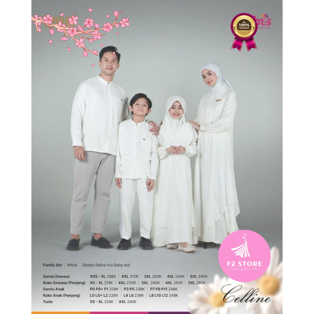 BUSANA MUSLIM RAYYA NIBRAS CELLINE WHITE