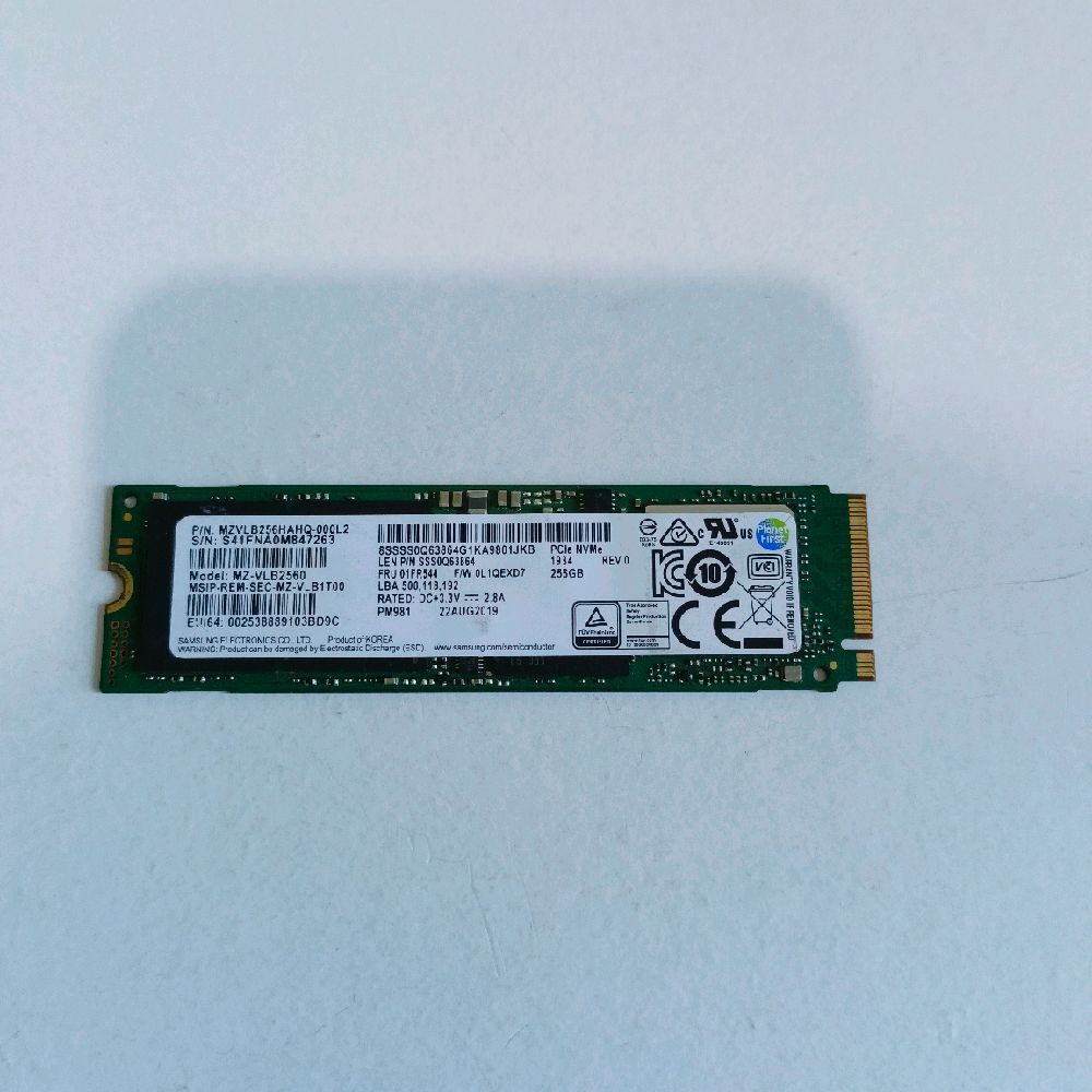 SSD M2 NVME SAMSUNG 256GB - SECOND