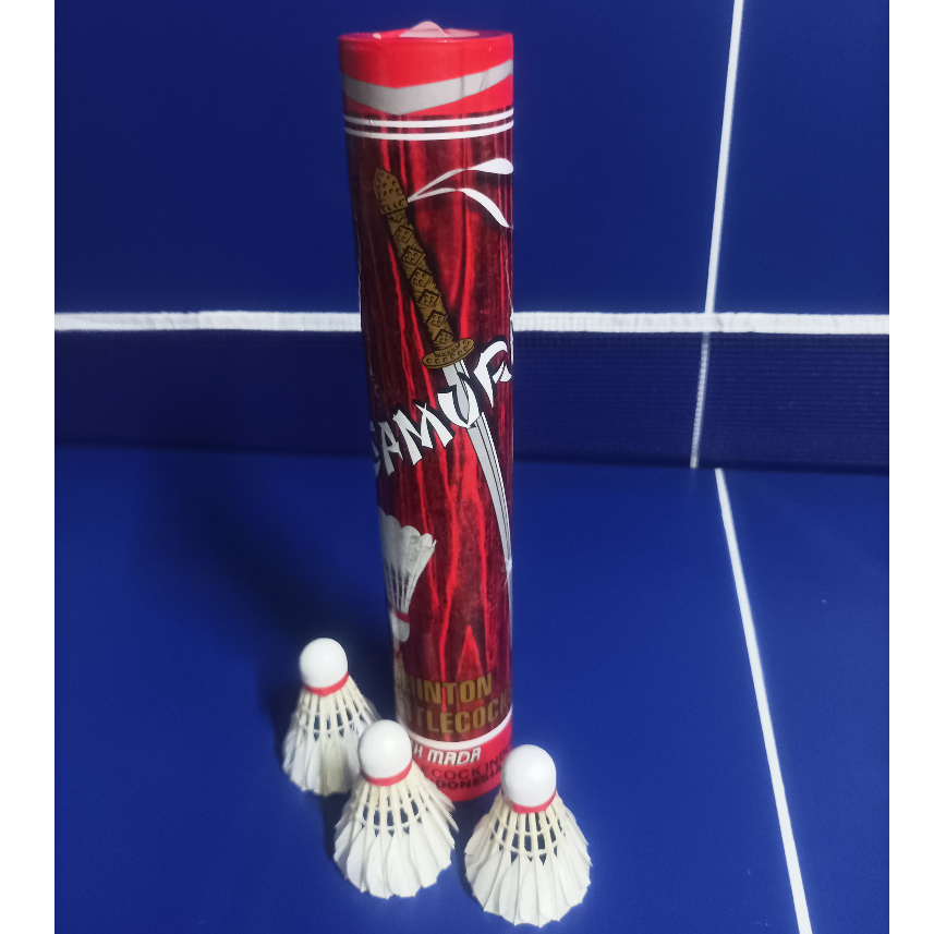 Shuttlecock Samurai Merah / Shuttlecock Badminton Samurai Merah / Kok Bulu Tangkis Samurai Merah Ori