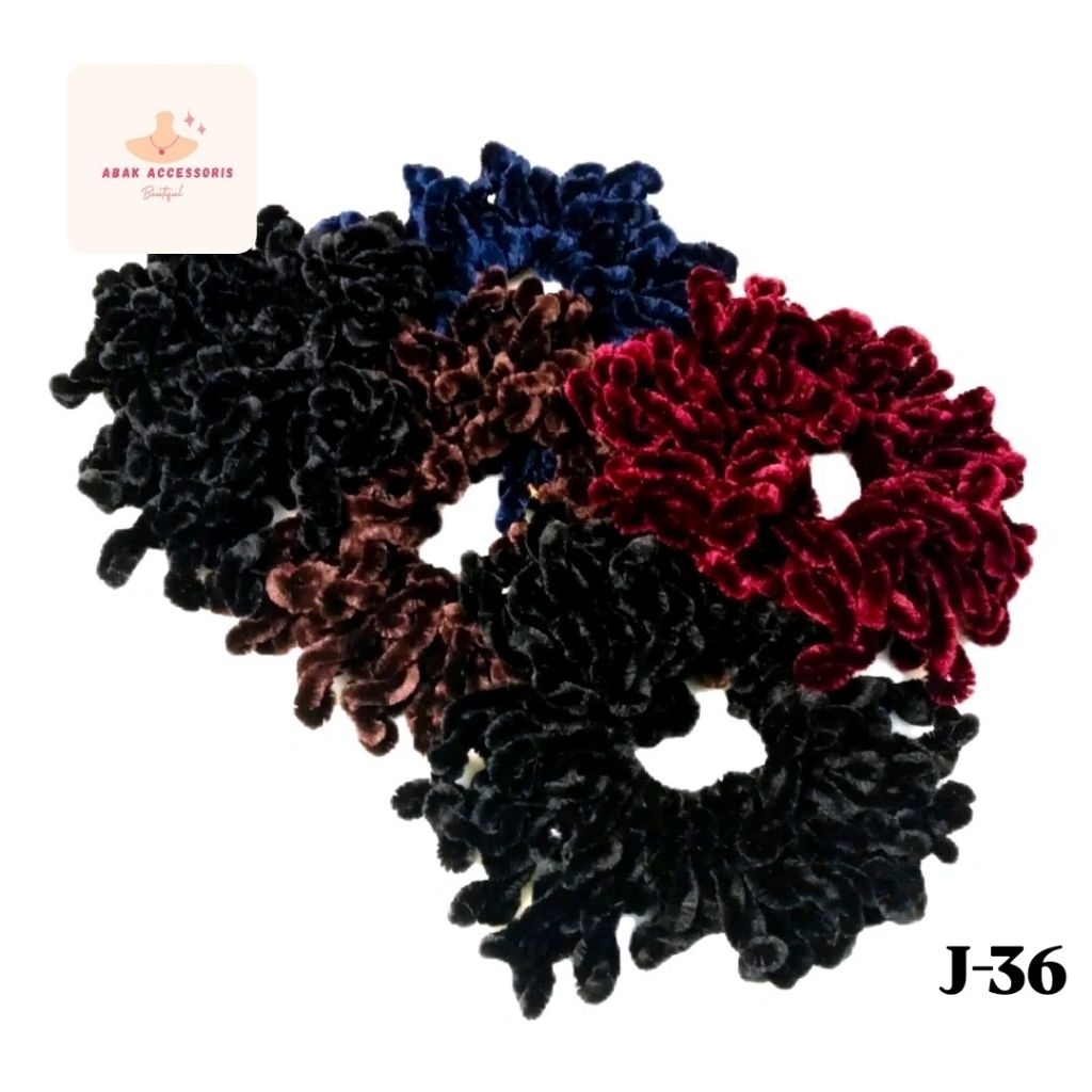 [ Jurai 36 ] Ikat Rambut Ubur Ubur Jurai 36 Cepol Hijab Scrunchies Gurita Cepol
