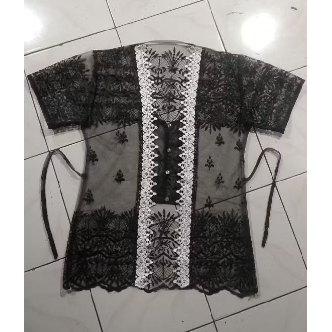 outer brokat cardigan renda @outer zerra