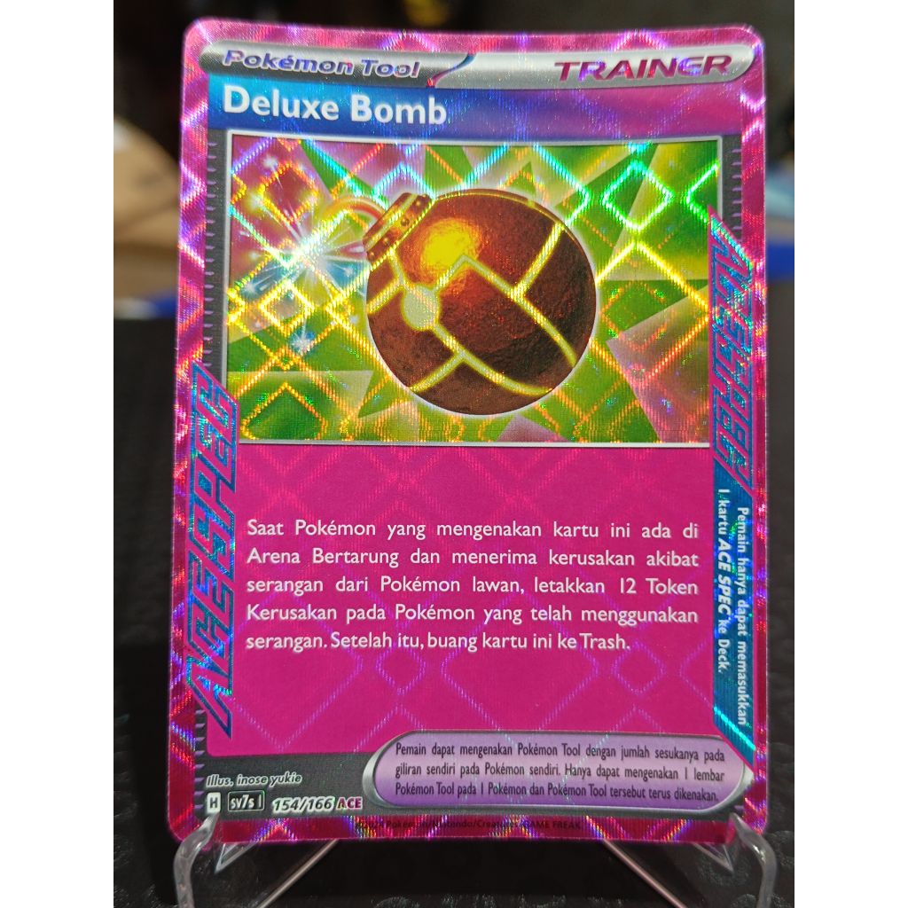 kartu pokemon TCG ori Indonesia ace deluxe bomb