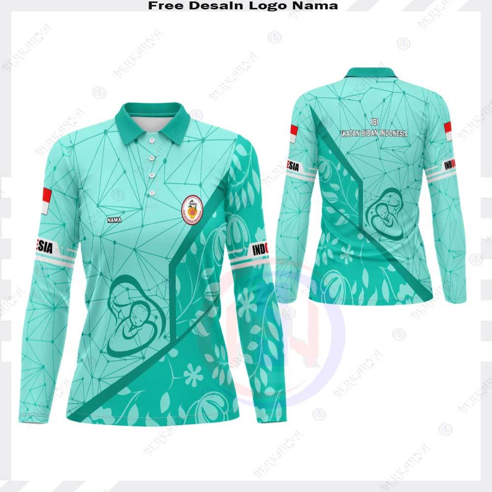 Baju Bidan Kaos Polo Wanita / Jersey Bidan / Baju Perawat Fullprint / Kaos Perawat Bidan Terbaru