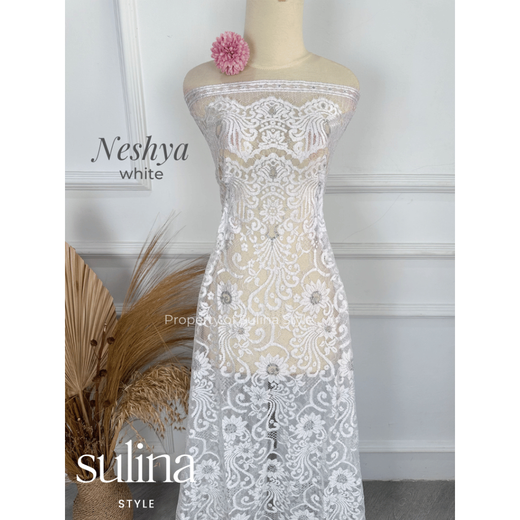 Sulina Style - Kain Kebaya Semi Prancis Saint Lorraine Metallic Candice, Paula, Eleanor, Abigail, Du