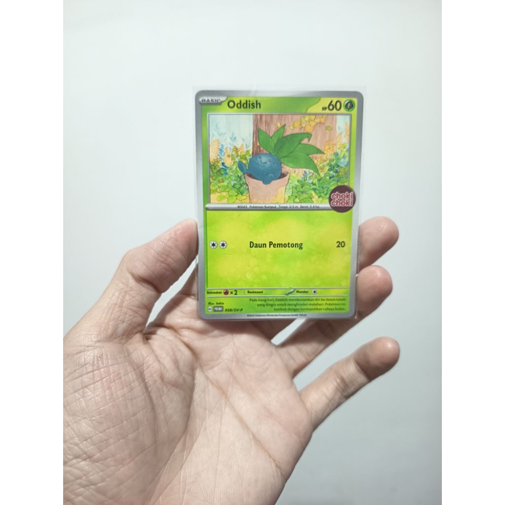 Pokemon TCG Indonesia Promo choki choki (Oddish)