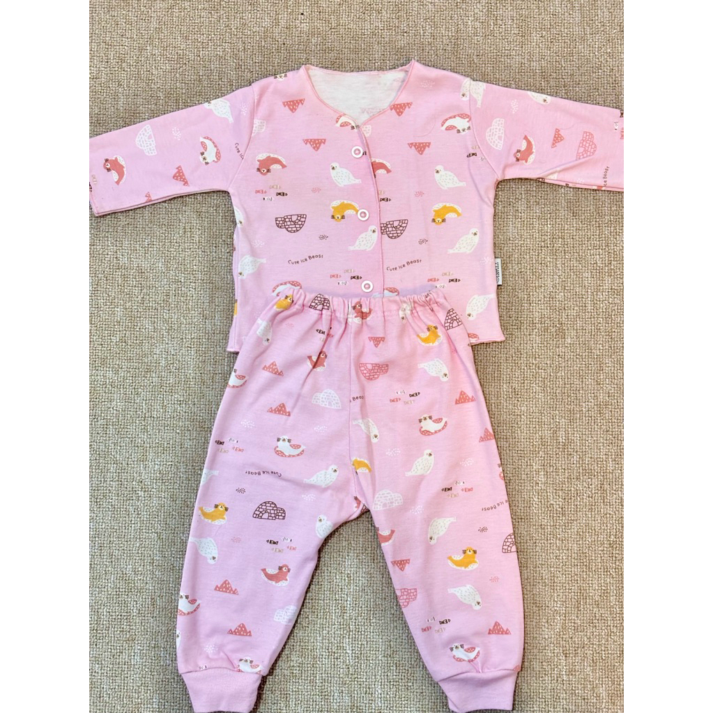 Fluffy Baby Wear Setelan Panjang Pink