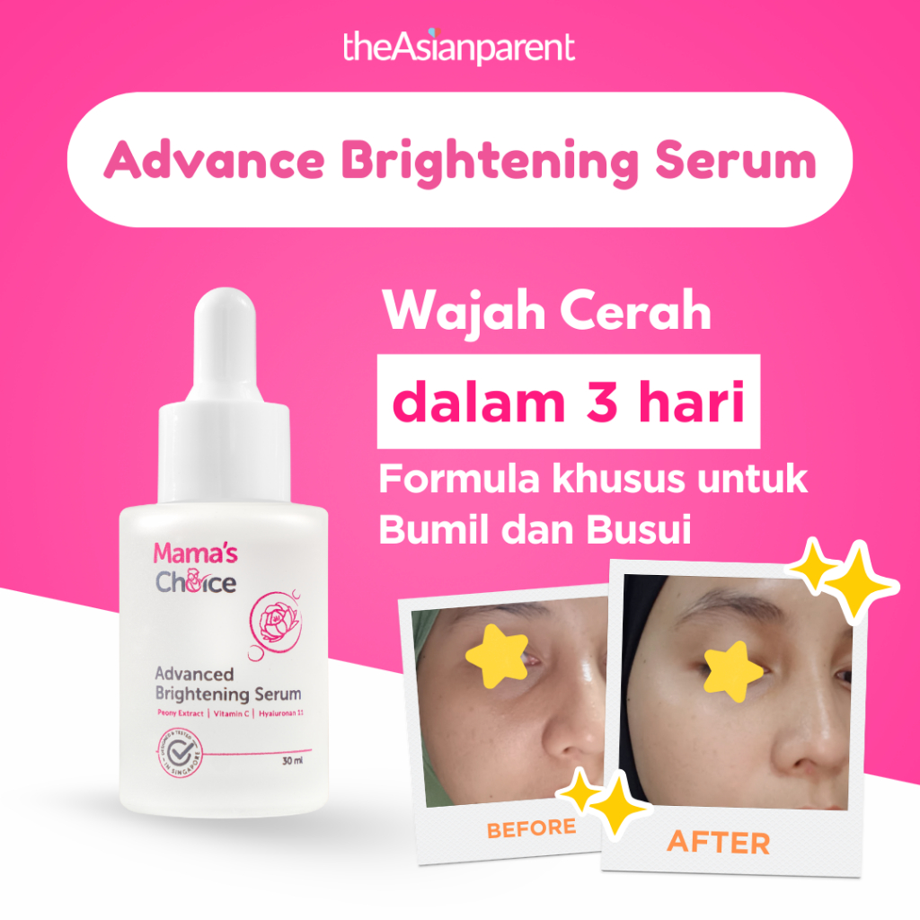 Mama's Choice Advanced Brightening Face Serum | Serum Wajah Ibu Hamil (Skincare Ibu Hamil Aman untuk