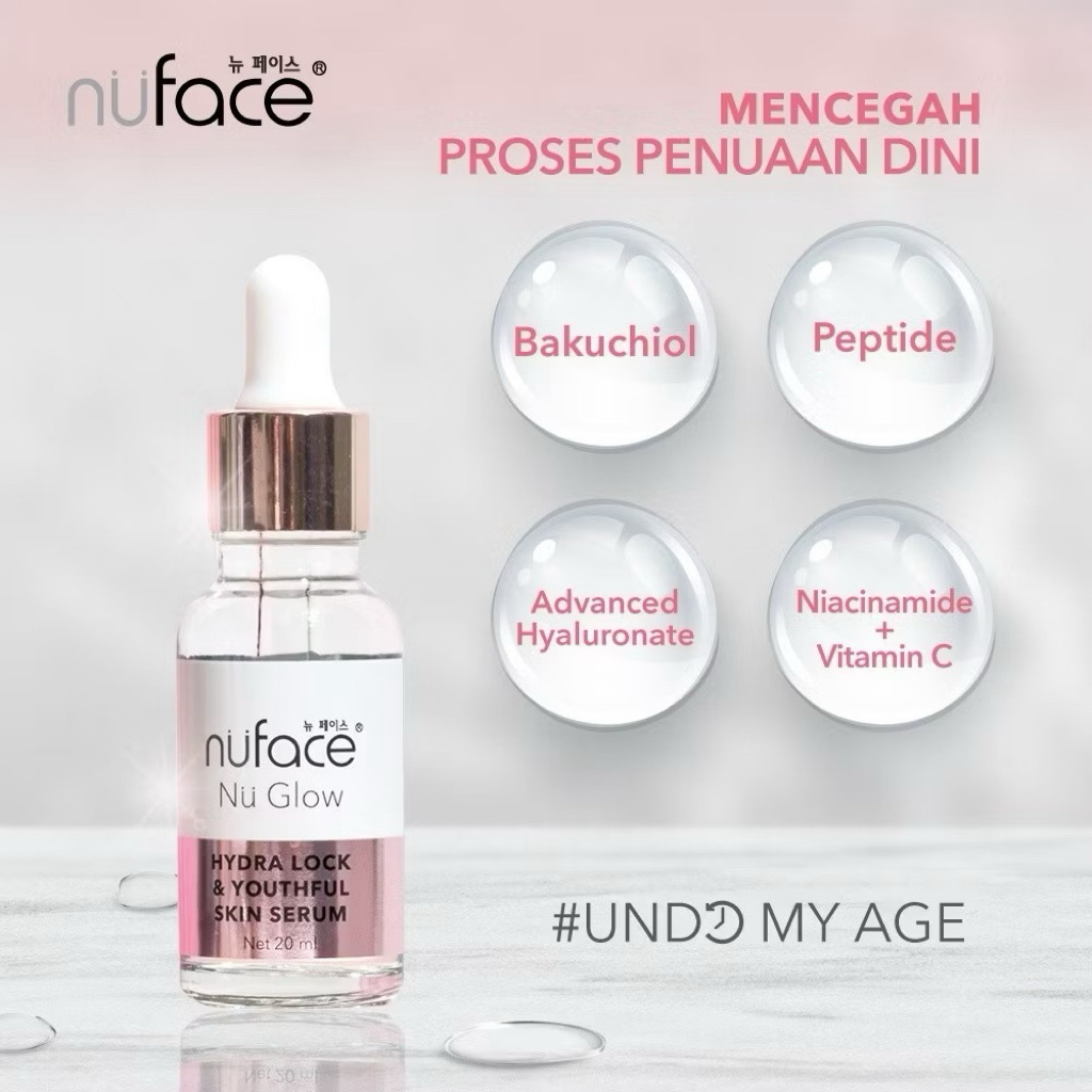 Nu face Nu Glow Hydra Lock & Youthful Skin Serum (Serum Anti Aging) 20ml