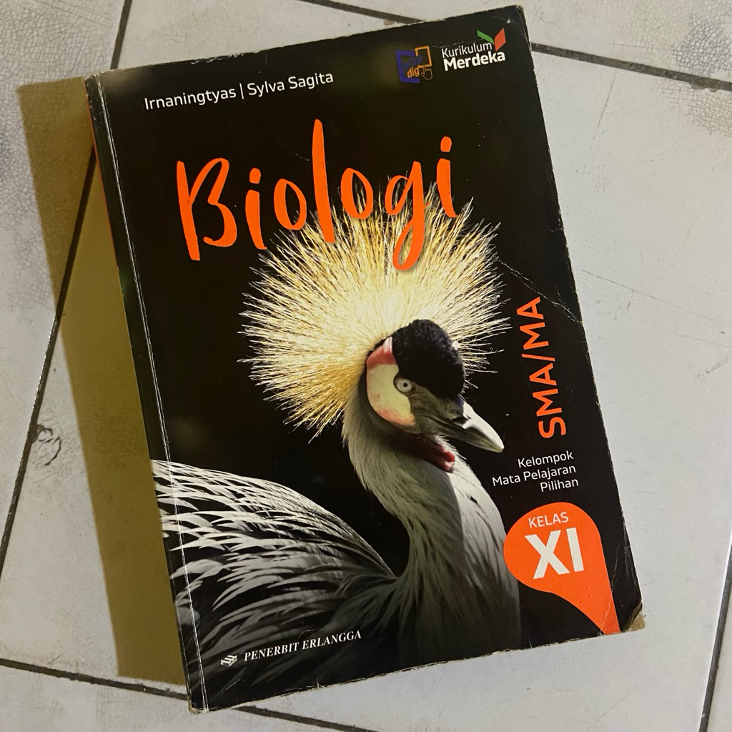 preloved buku biologi erlangga kelas 11 kurikulum merdeka original
