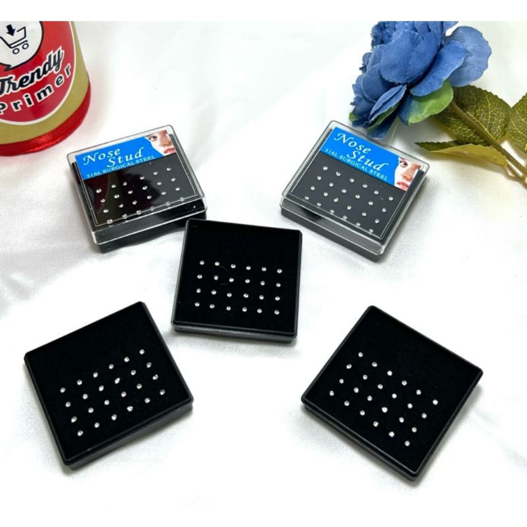 Anting Tindik Hidung 24 Pcs / Anting Hidung Surgical Stell /Unisex