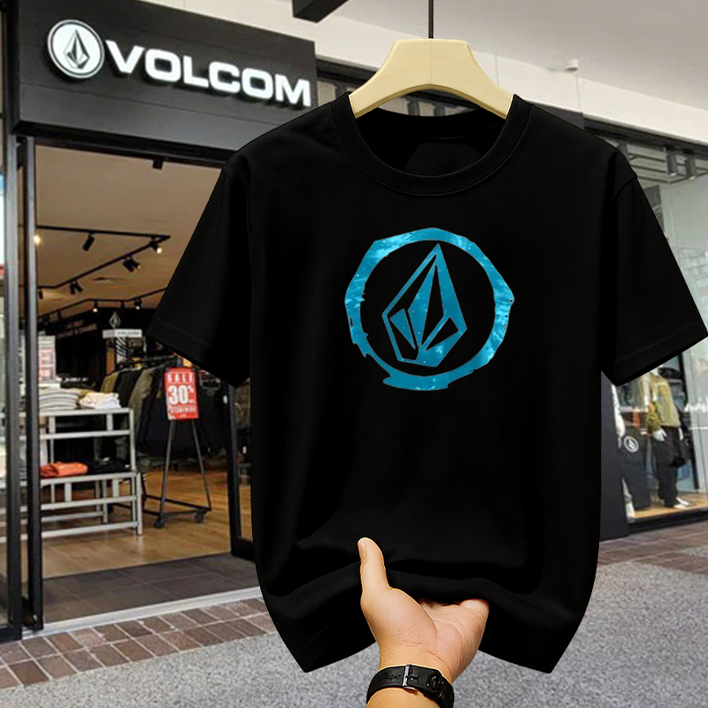 Kaos VOLCOM Original Style Pria – Baju Santai Katun Lembut, Kaos Distro Surf Skate, Cocok Untuk Hang