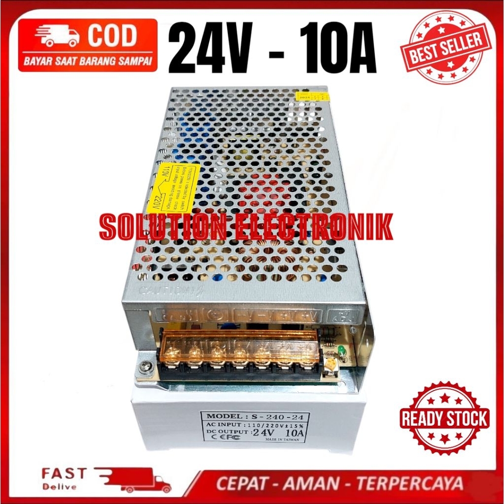 POWER SUPPLY 24V 10A / PSU 24V 10A SMPS TRAFO SWITCHING POWER