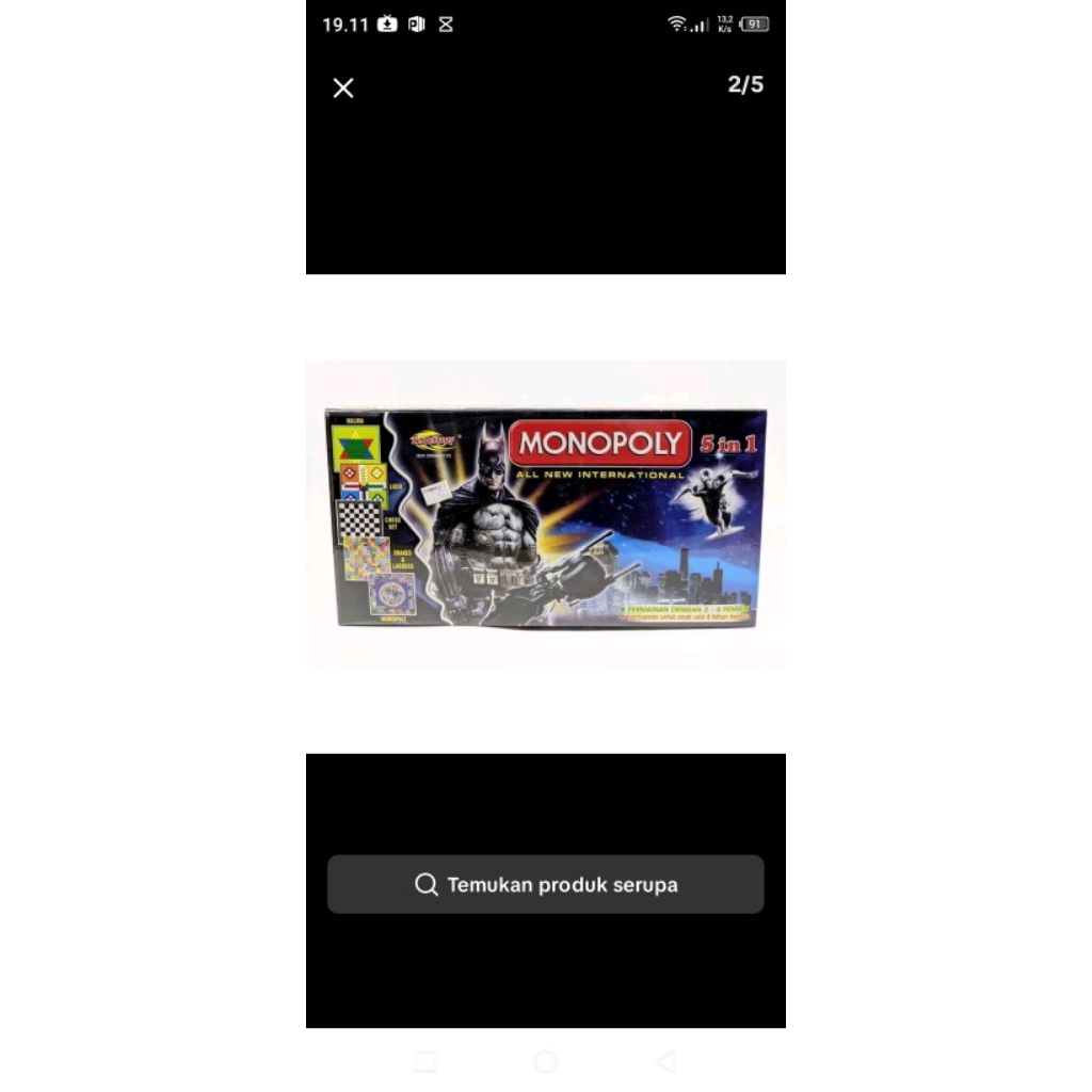 mainan monopoli 5 in 1 besar