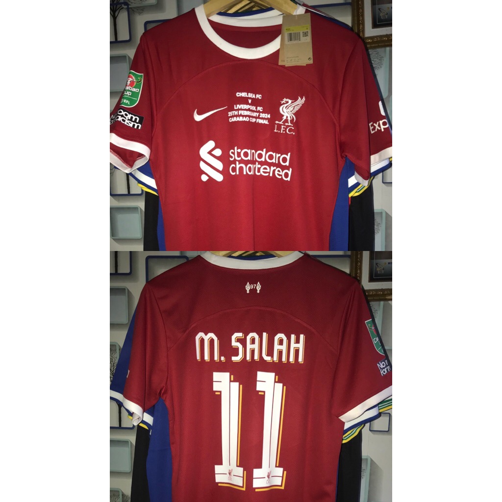 Jersey Liverpool Size S Full Patch NNS SALAH