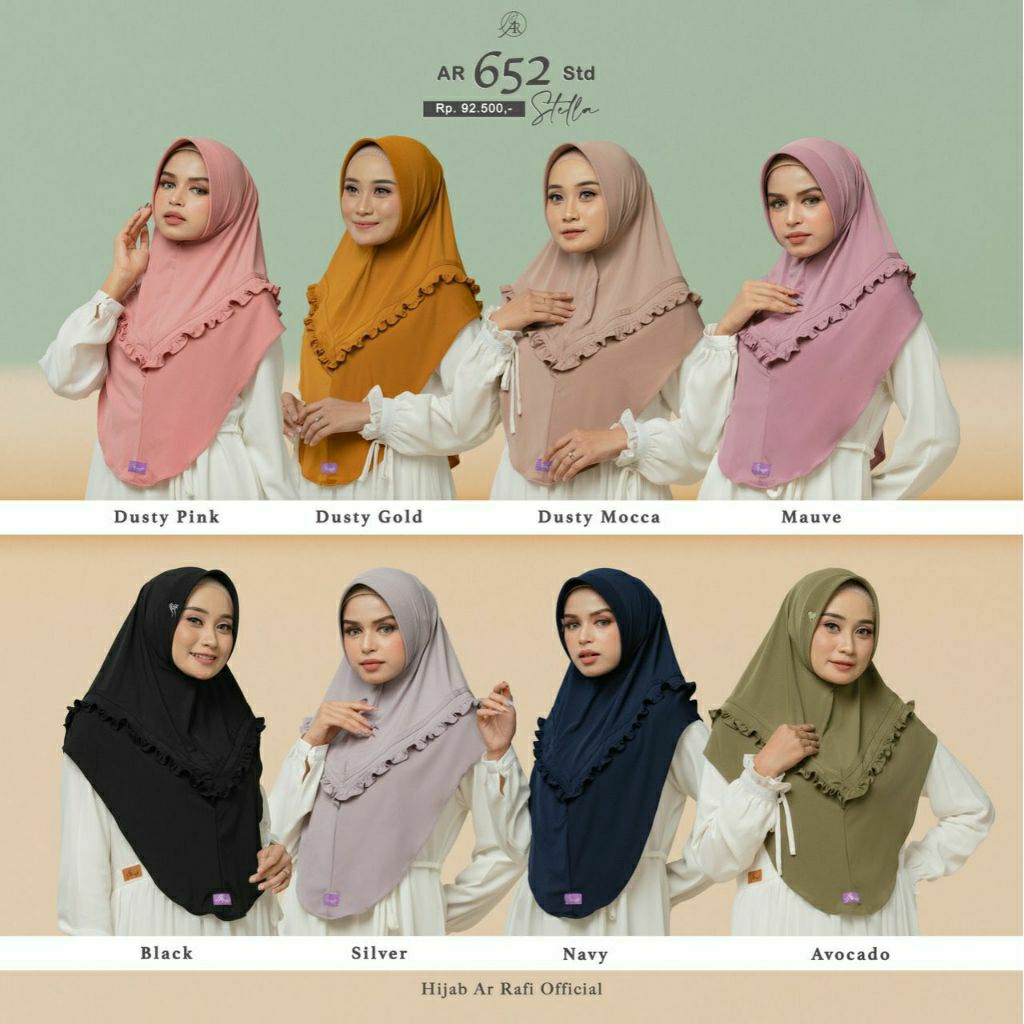 Hijab Bergo/Hijab Arrafi/AR 652/Bergo Arrafi ORI