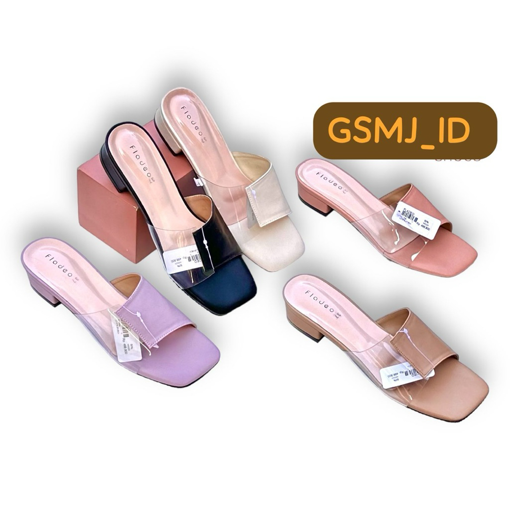 Sandal Wanita Heels Selop Sandal Kondangan Elegan Wanita