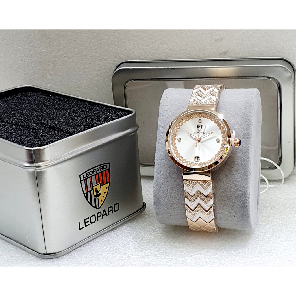 Jam Tangan Wanita Original LEOPARD 8109 Rantai