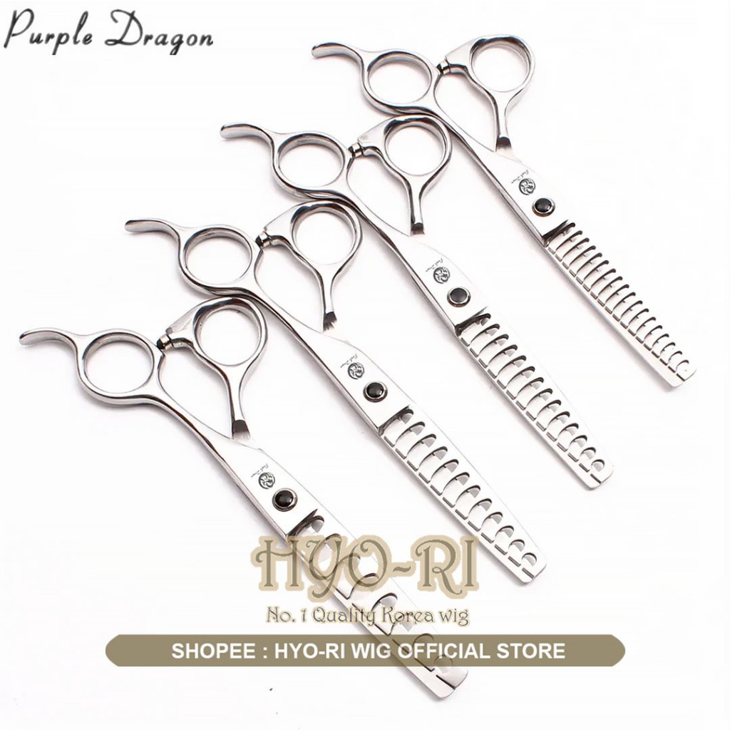 PURPLE DRAGON : ALAT GUNTING RAMBUT GRADIAL SALON GUNTING POTONG RAMBUT SALON GUNTING SASAK PROFESIO