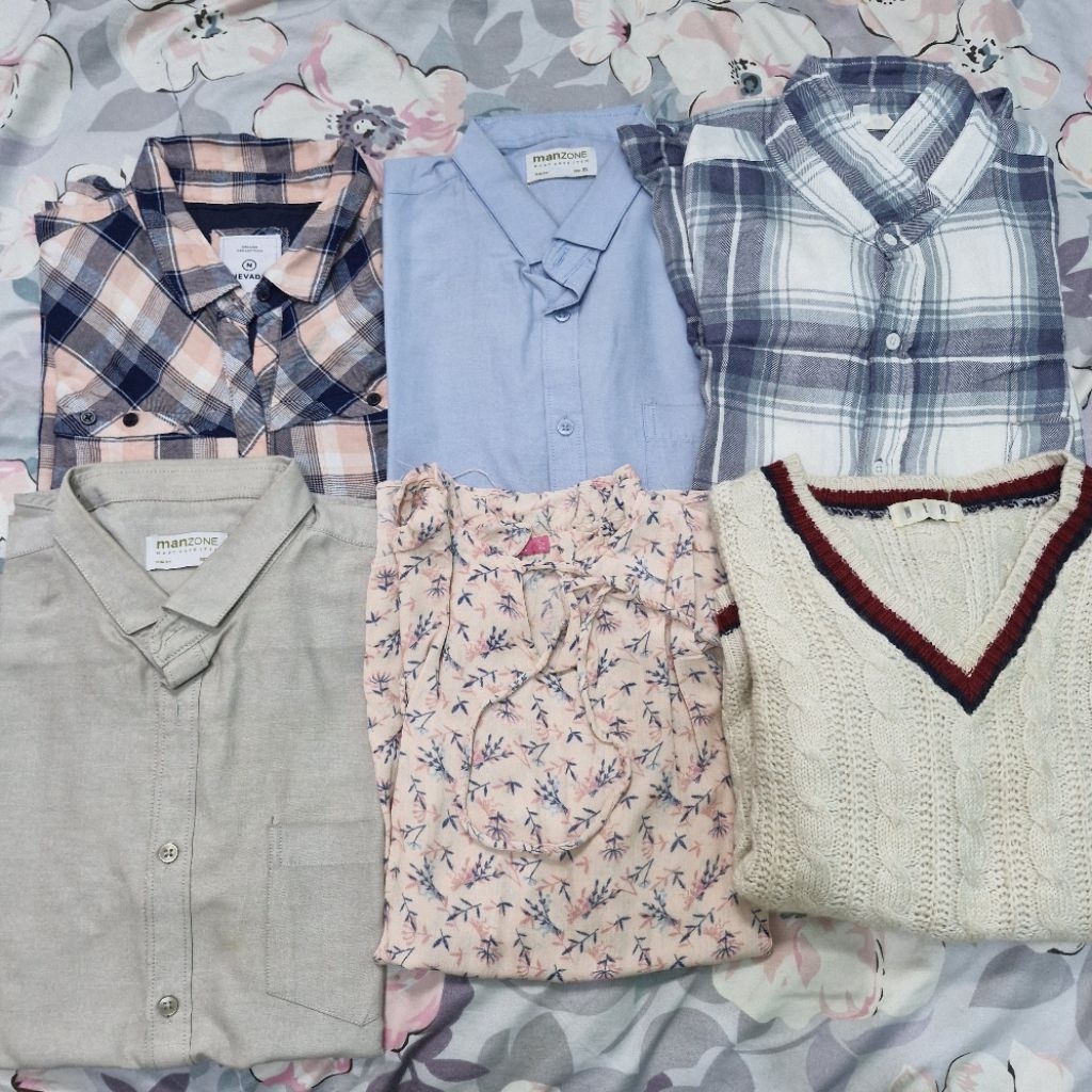 [READY] Preloved PL Kemeja Sweater Blouse Nevada Manzone H&M Chicgirl Mahagrid