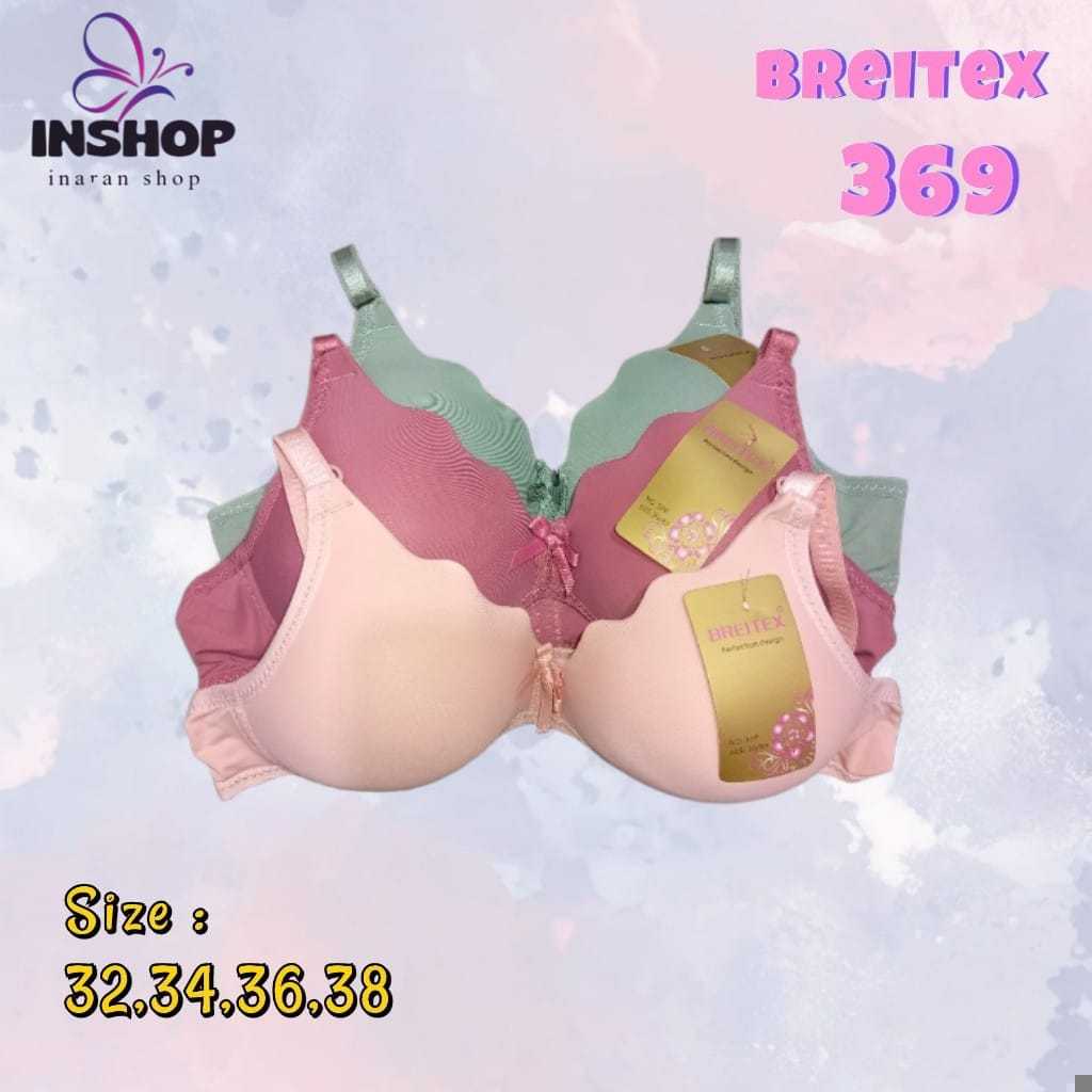 BRA REMAJA BREITEX / BH PEREMPUAN MODEL GELOMBANG TANPA KAWAT PUSH UP CUP KECIL - 369