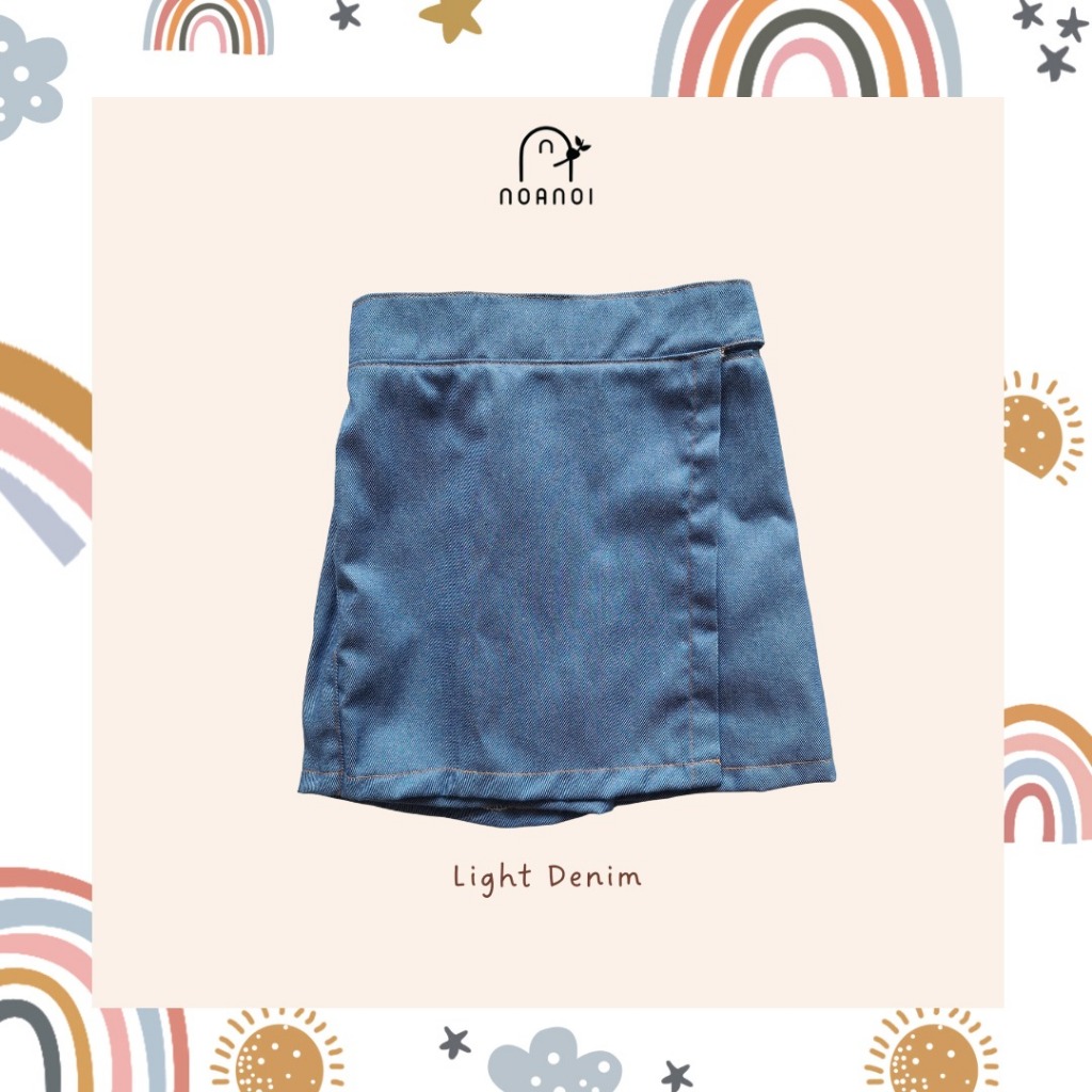 Noanoi Wendy Skort Jeans | Celana Rok Jeans Anak | Rok Jeans Anak | Celana Anak Perempuan | Celana R