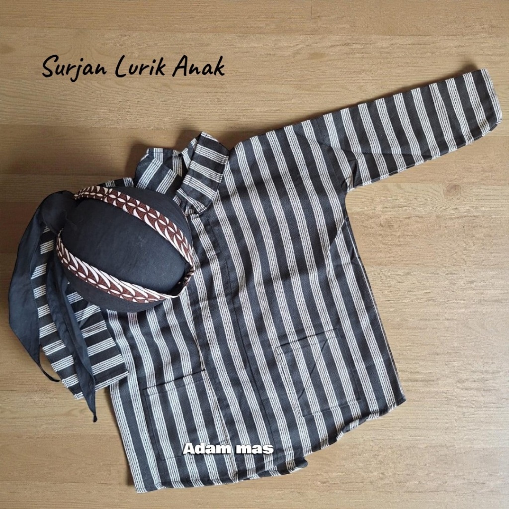 Baju Adat Jawa Anak Laki Laki/Setelan Baju Adat Jawa Anak/Baju Jawa Anak Laki Laki 2-11 Tahun
