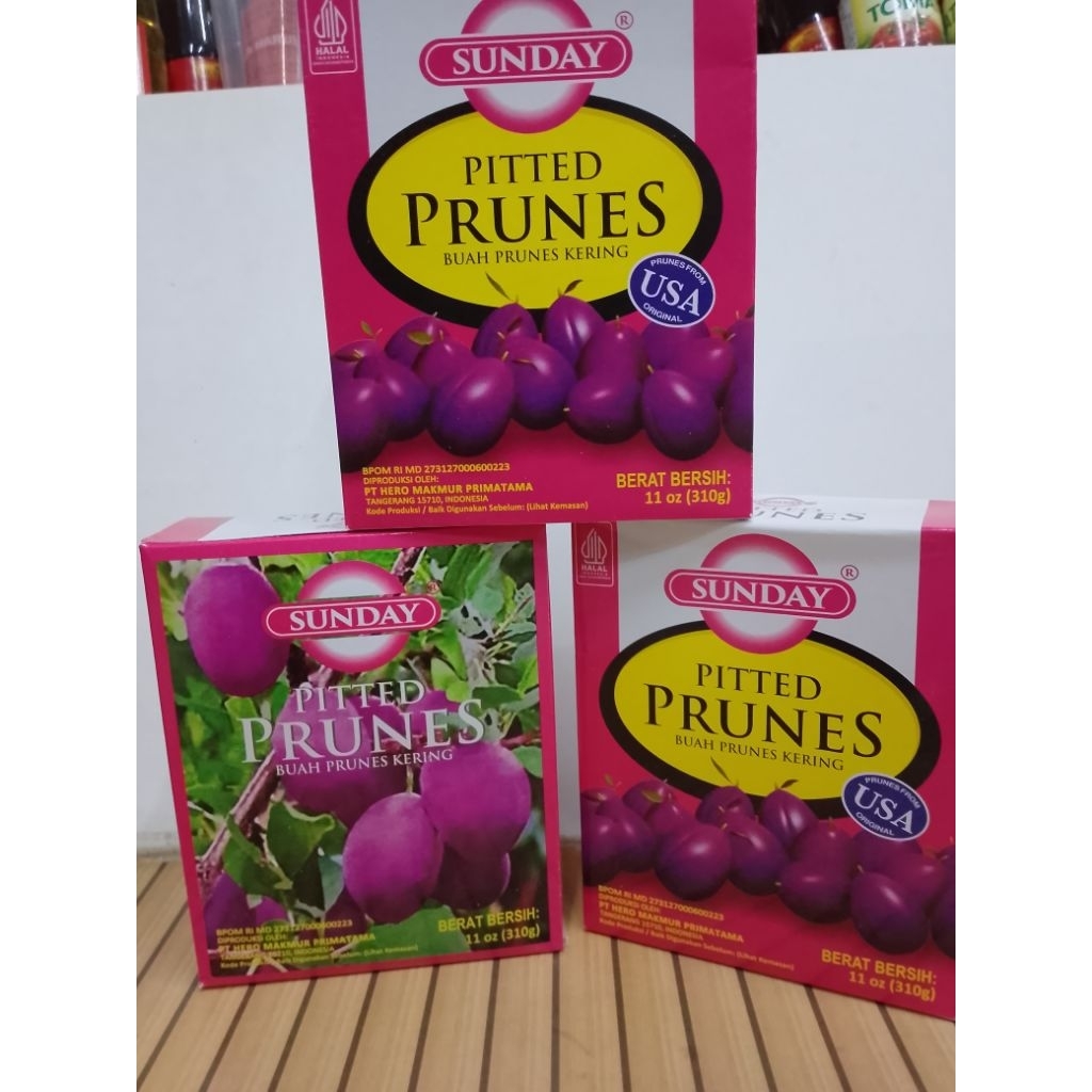 SUNDAY PITTED PRUNES 310GRAM / PRUNES BUAH KERING / SUNDAY PRUNES BUAH PLUM KERING