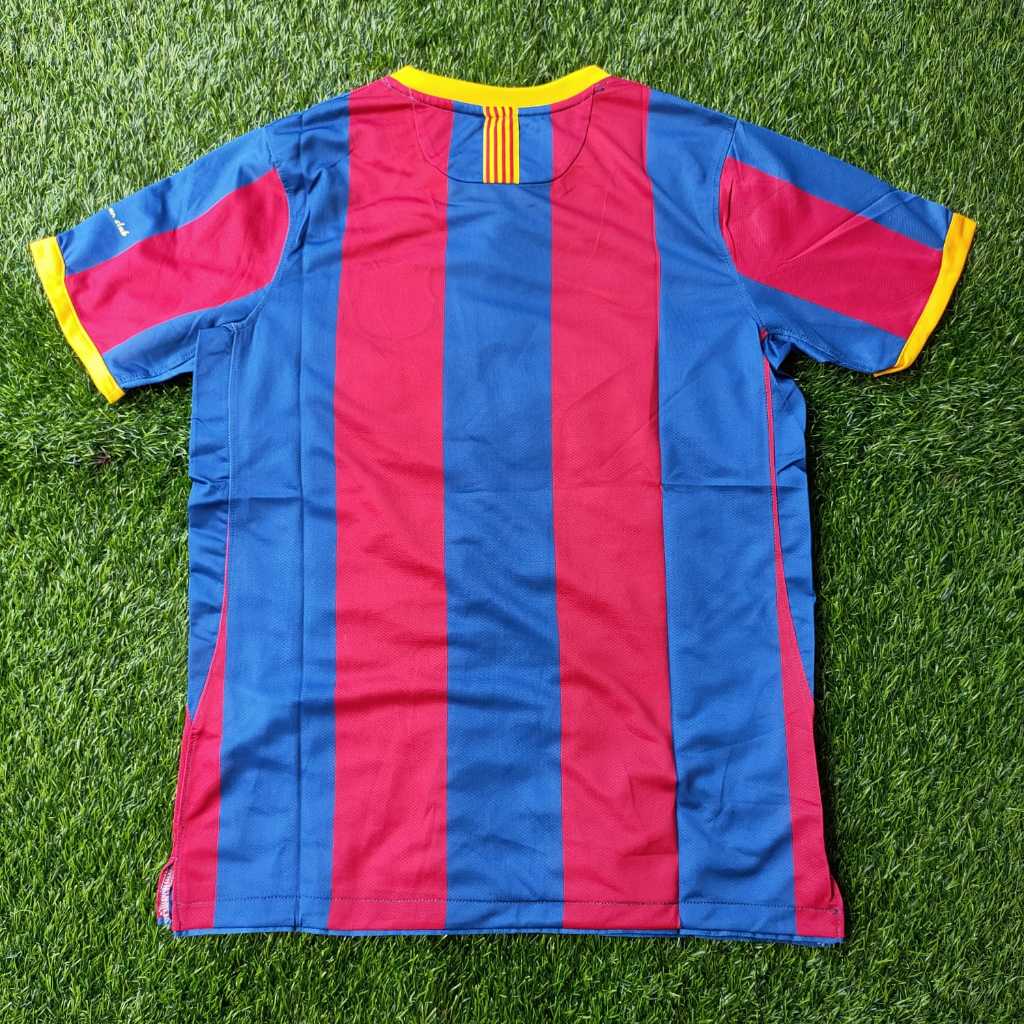 JERSEY BOLA RETRO BARCELONA HOME 2010/2011 GRADE ORI HIGH QUALITY JUMBO XXL 2XL