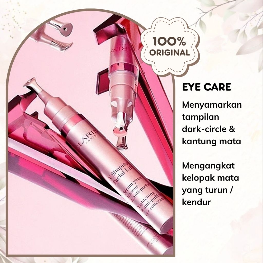 CLARINS V Shaping Eye Care Facial Lift Tightening & Anti-Puffiness Eye Concentrate Anti-Wrinkle Eye 