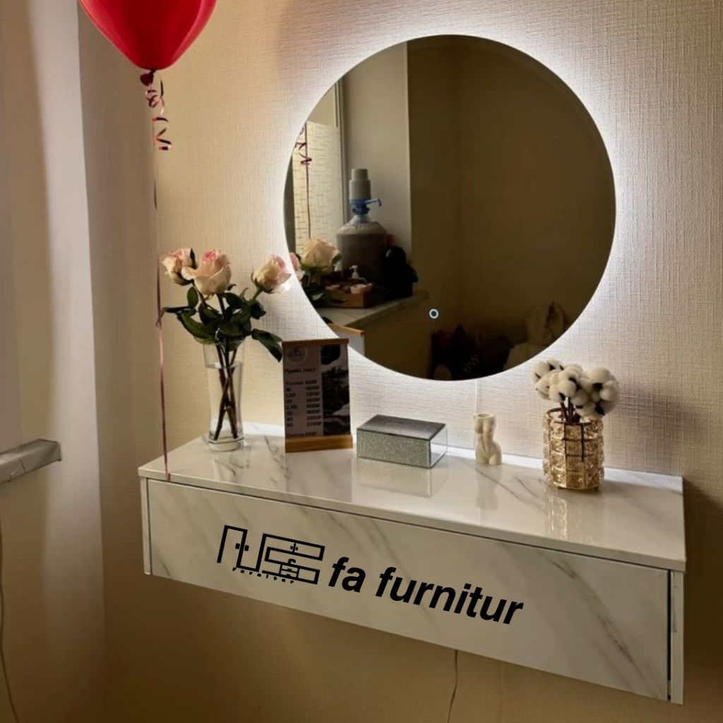 Meja kosmetik gantung Meja Minimalis