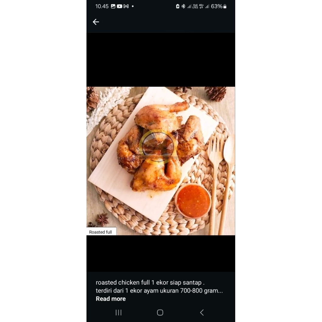 Frozen Roasted Chicken