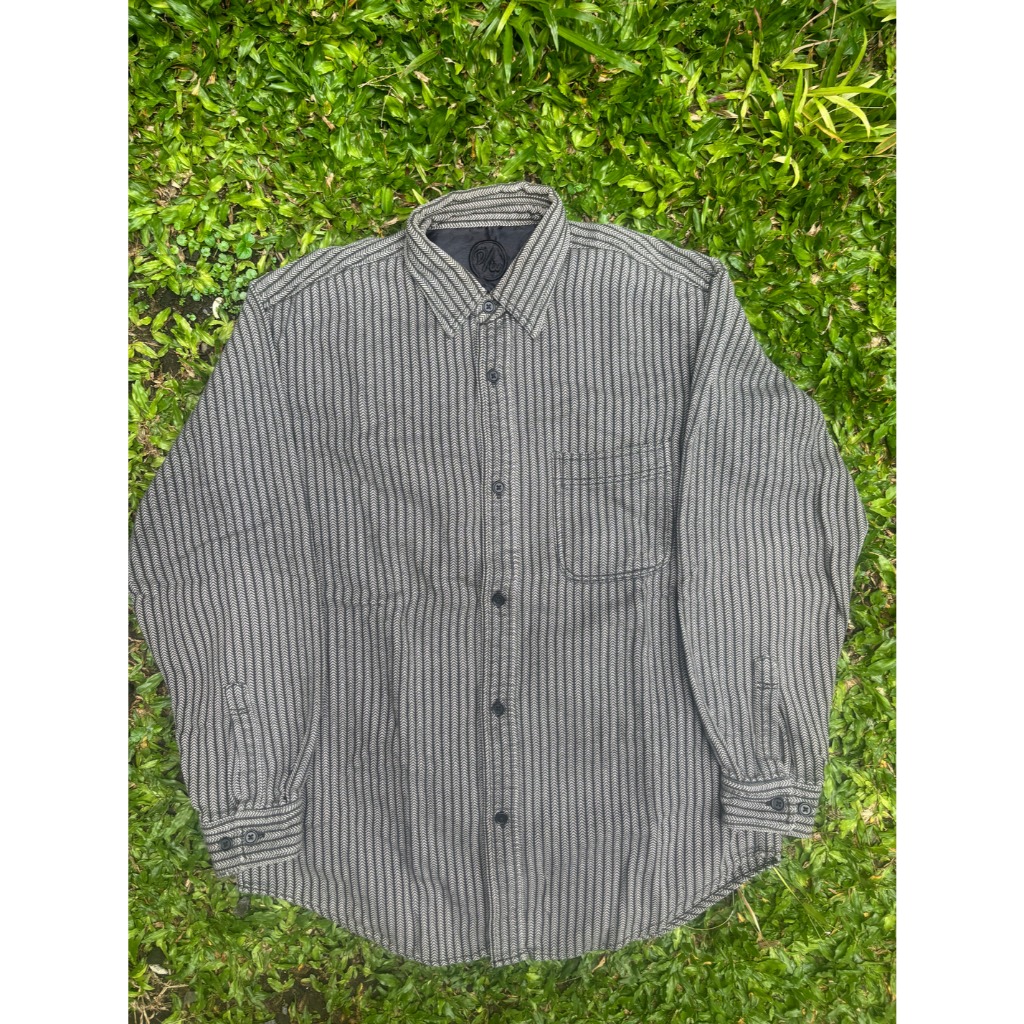 D/W Herringbone Stripes Shirt - Made in Japan