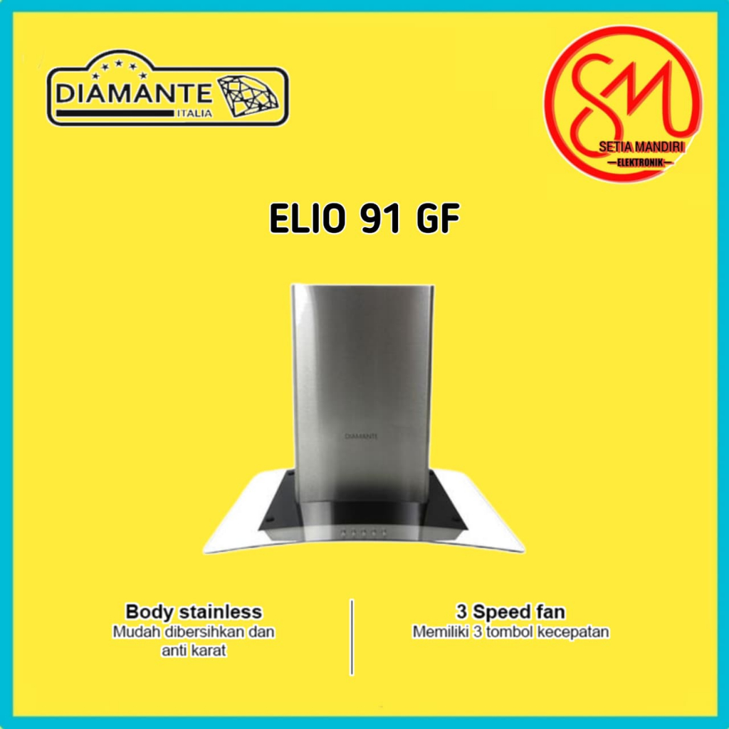 diamante ELIO 91 GF Kap Mesin Cooker Hood