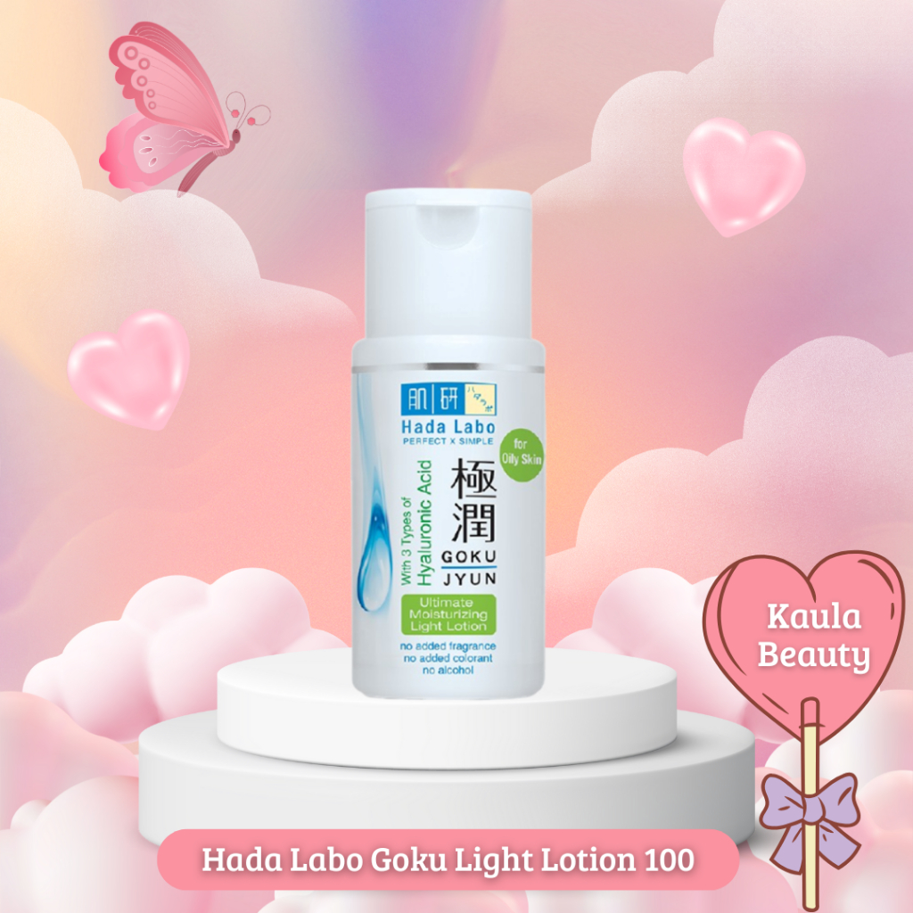 Hada Labo Gokujyun Moisturizing Light Lotion 100ml - Hadalabo Hydrating Toner - Oily Skin Perfect x 