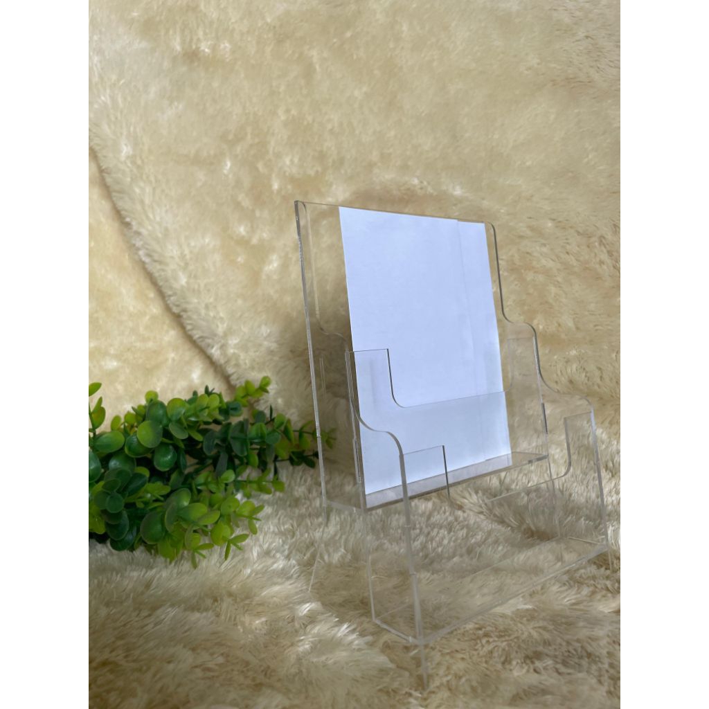 STAND BROSUR AKRILIK | TATAKAN AKRILIK PENA | RAK BUKU AKRILIK