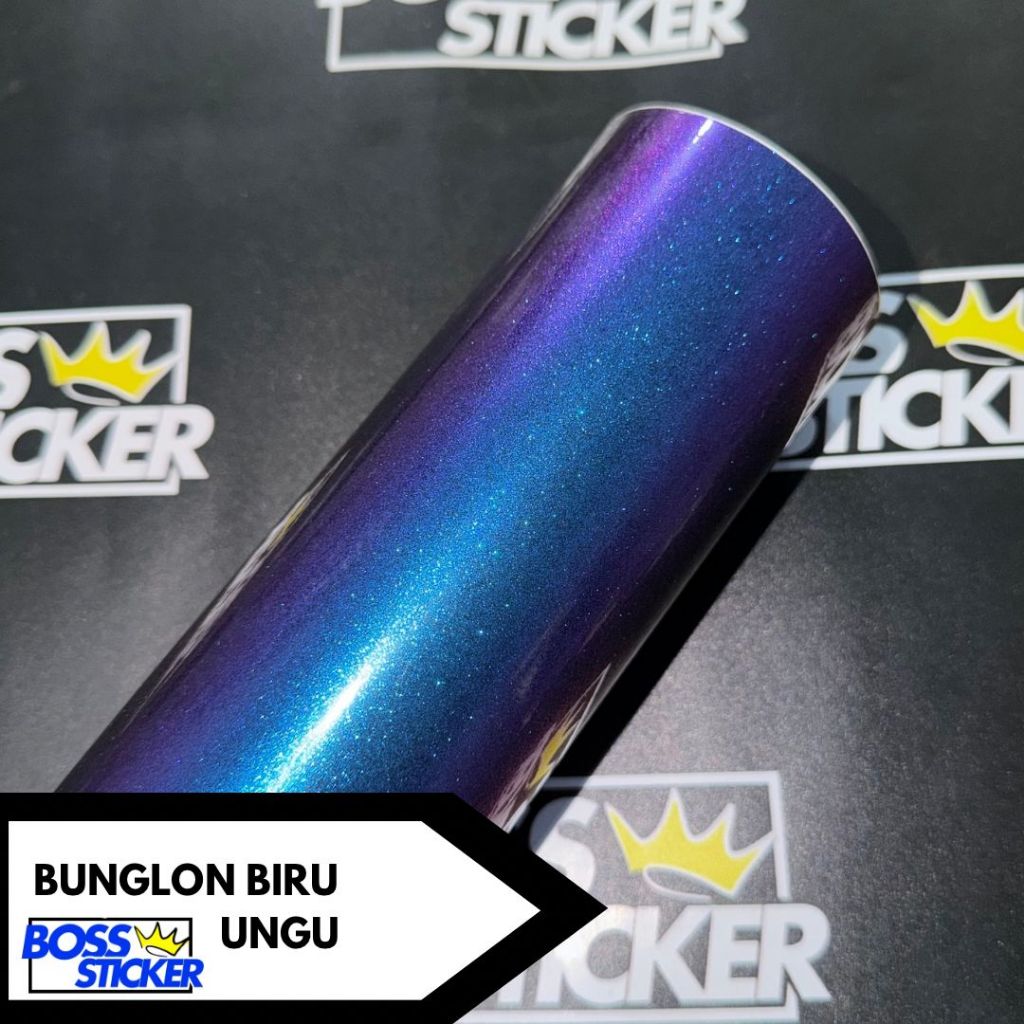 Sticker Bunglon Biru Ungu / Skotlet Bunglon Chameleon Blue / Stiker Bunglon Biru