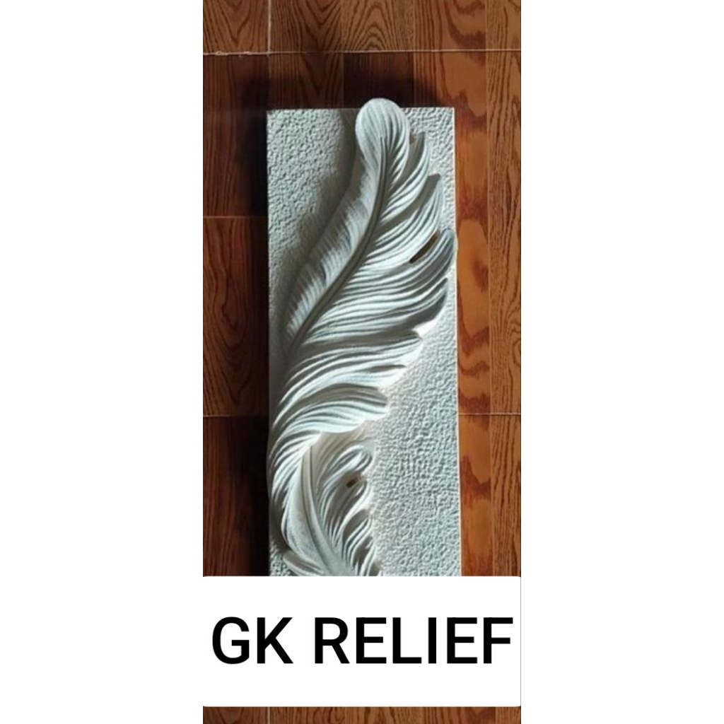 relief batu alam motif custom