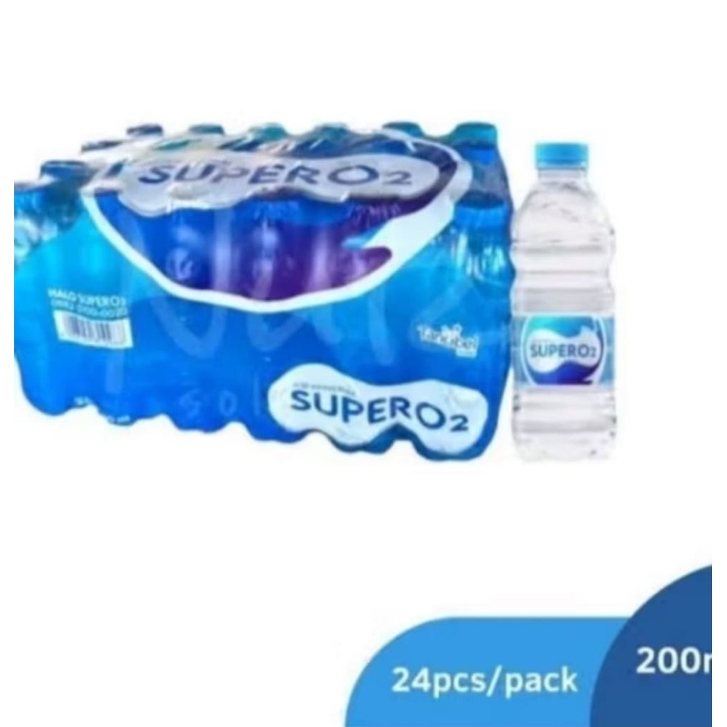 Air Mineral Super O2 200ml/24btl/pack