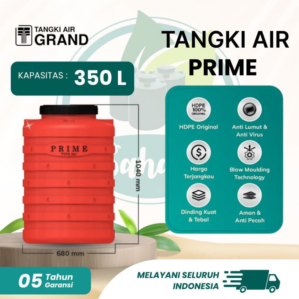 Tangki Air / Toren Air / Tandon Air Prime 350 Liter