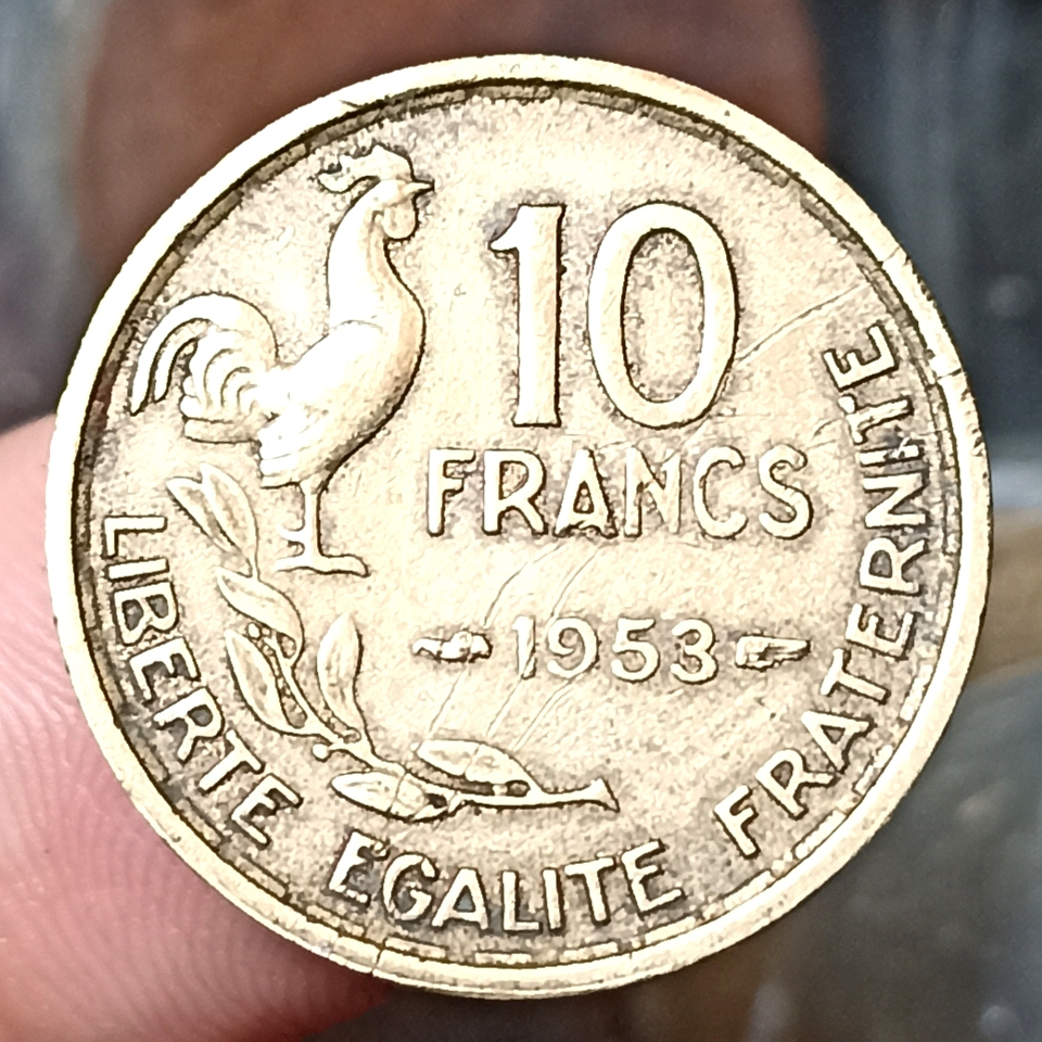 Koin Kuno France 10 Francs Tahun 1953