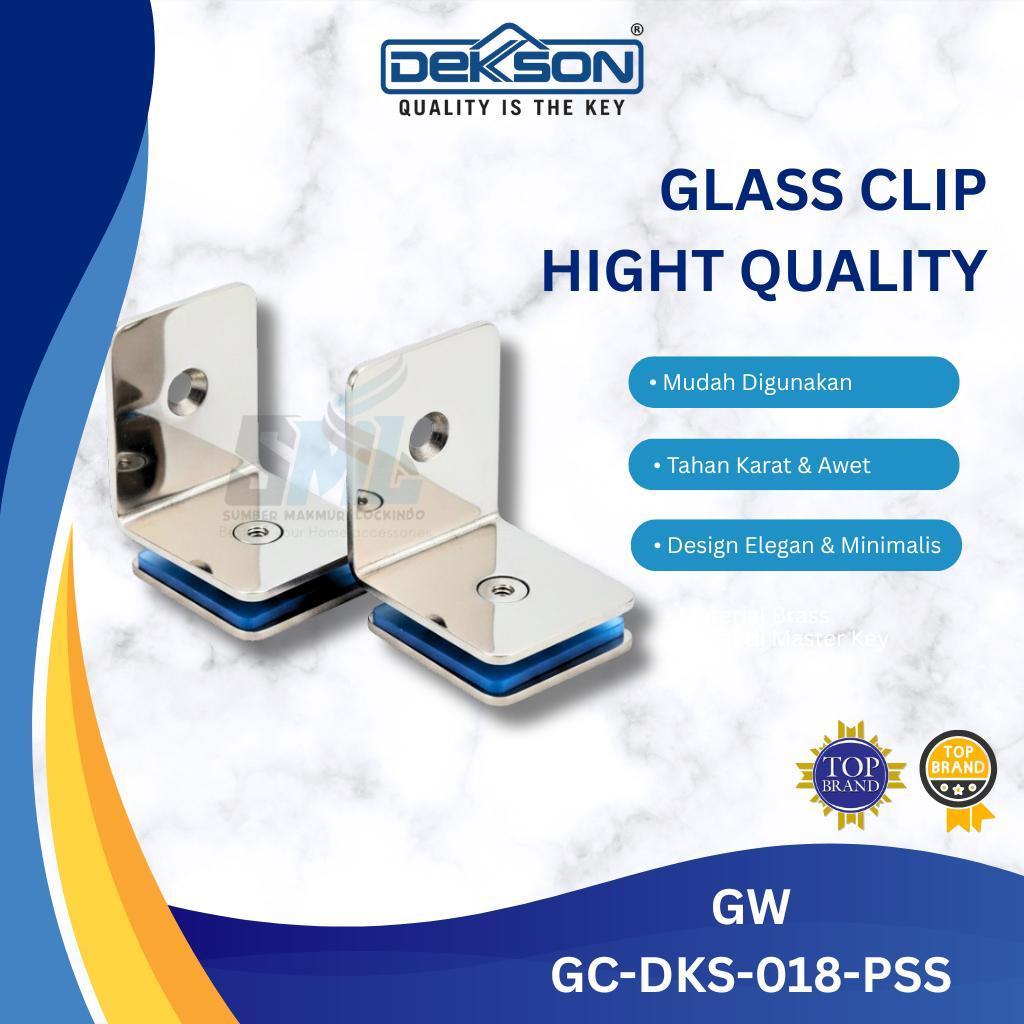 DEKSON Glass Clip Dekson GC 018 Jepitan Kaca Ketembok