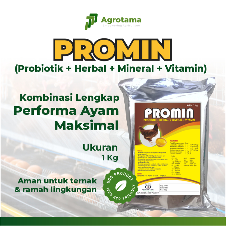 PROMIN 1 Kg Ayam Petelur Premix Asam Amino Vitamin Memicu Produksi Telur dan Nafsu Makan