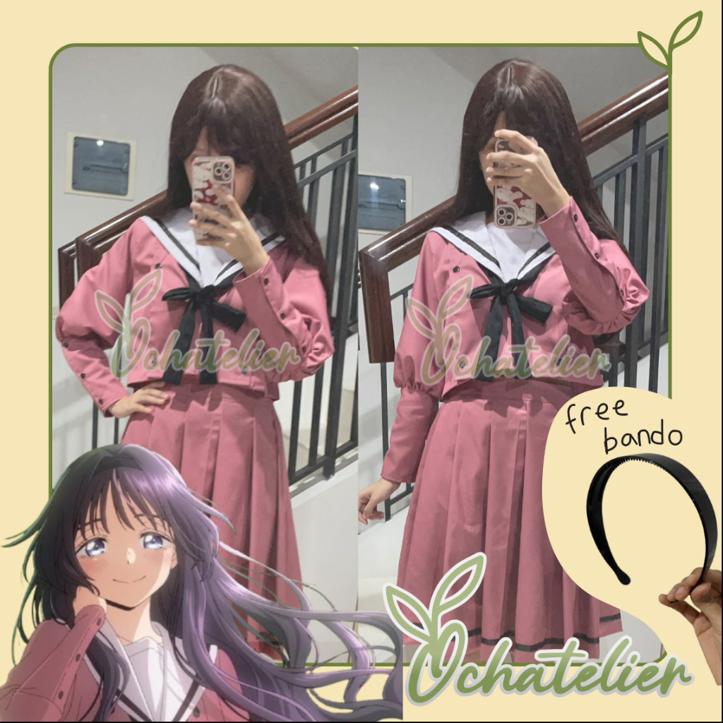 [PRELOVED] Seifuku Kaoruko Waguri Kaoru Hana wa Rin to Saku Cosplay Costume Anime