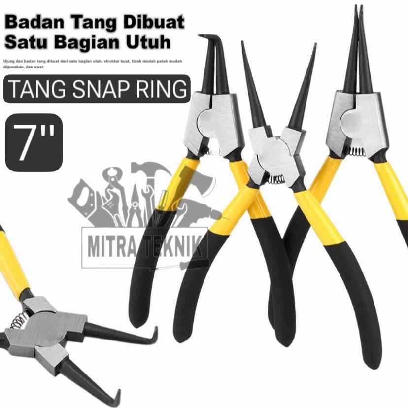 Tang Snap Ring 7 Inch Tang Snap Ring Pliers Tang Circlip Lurus Buka Lurus Tutup Bengkok Buka Bengkok