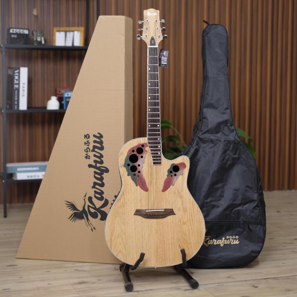 Gitar Karafuru DND Ovation Viber Akustik Elektrik Original Gitar Surabaya