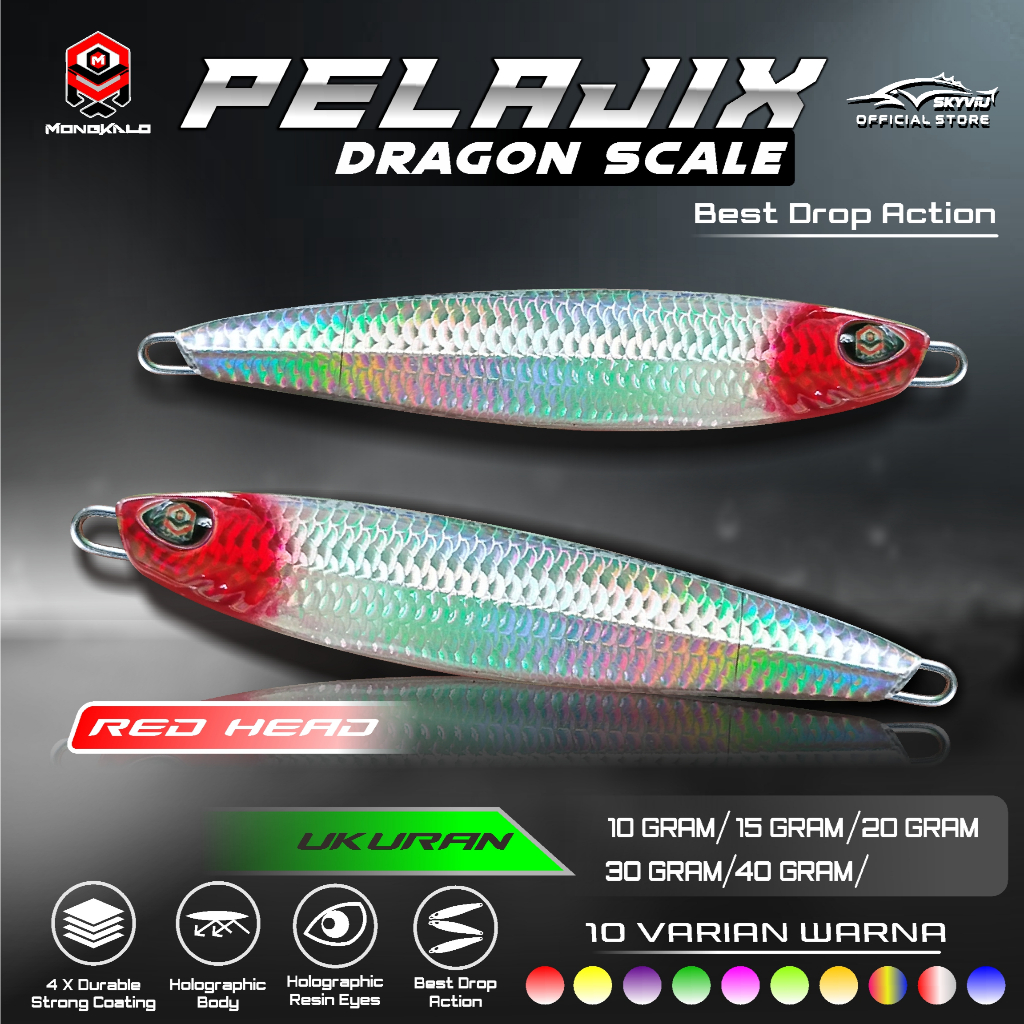 Mongkalo Pelajix Sisik-Kecil noGID noMotif Candy 20 Red-Head