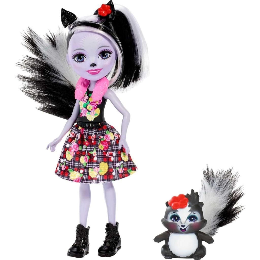 Mattel Enchantimals Sage Skunk Doll with Caper Skunk Figure