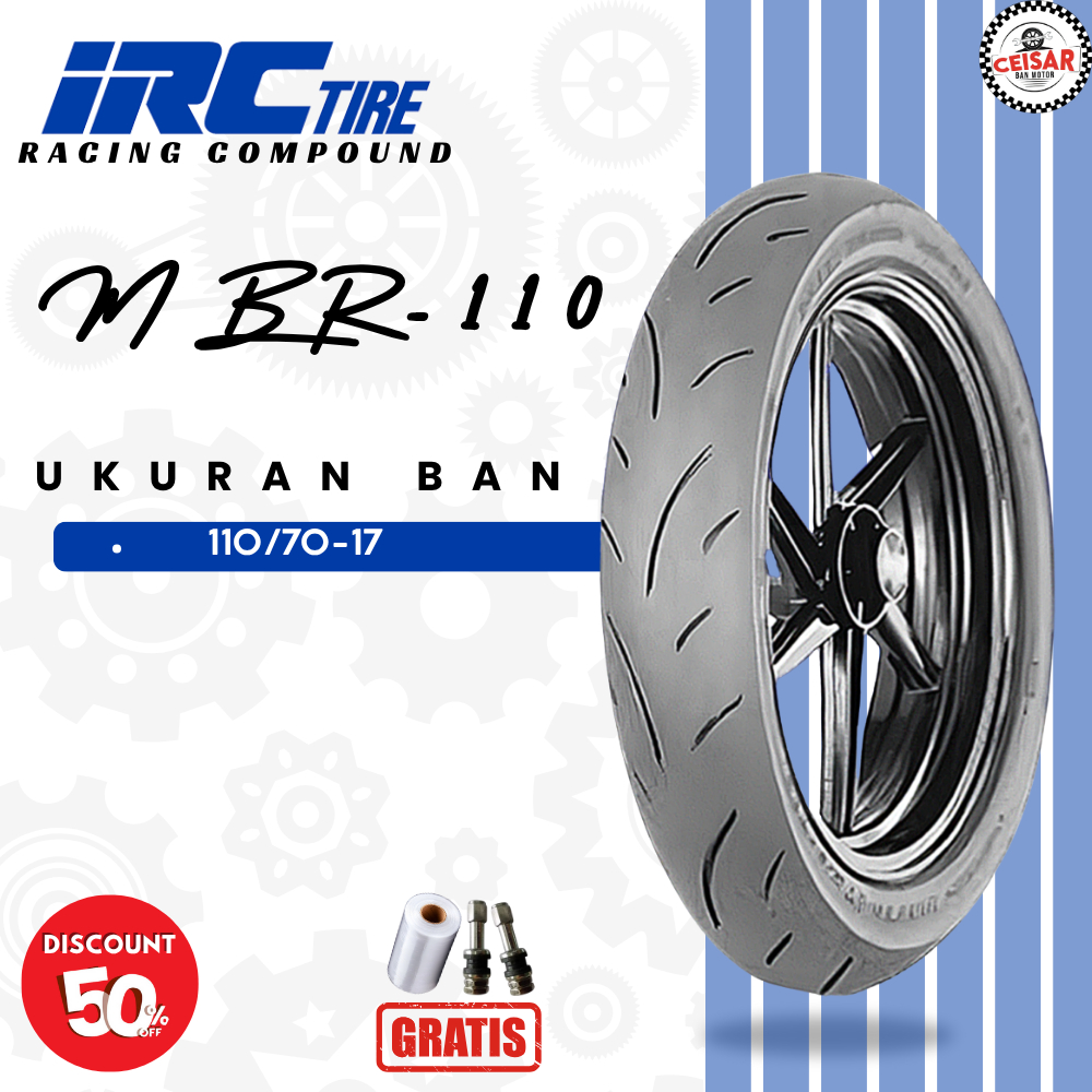 Ban Motor Sport IRC MBR-110 110/70 Ring 17 Tubeless TERMURAH